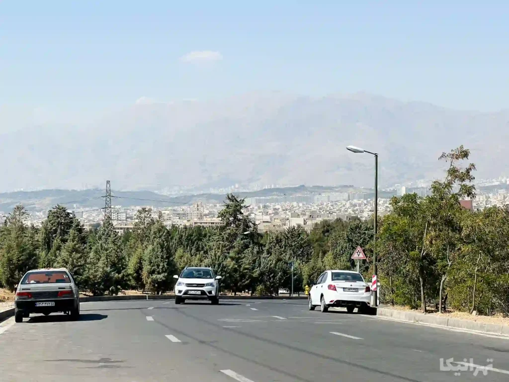 منظره شهر تهران از پارک سرخه حصار