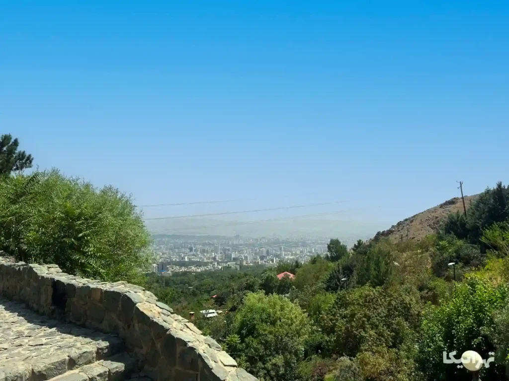 نمای تهران از پارک جمشیدیه