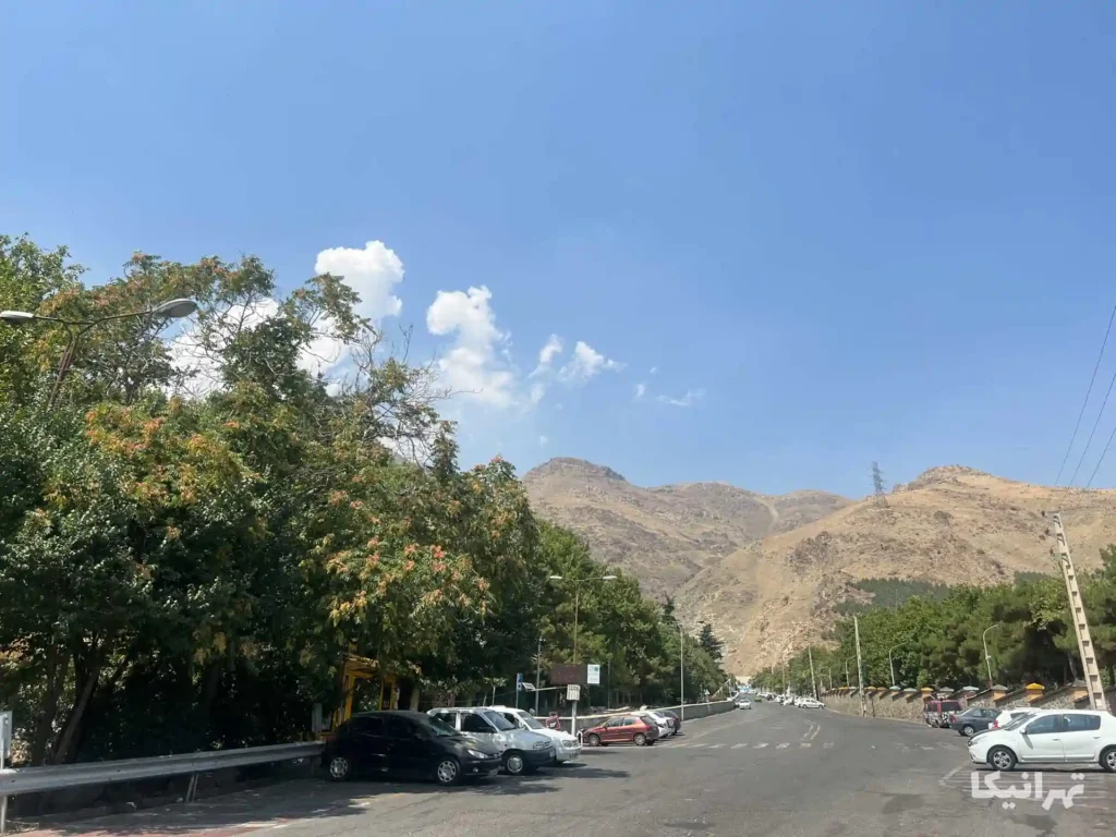 فضای پارکینگ بوستان جمشیدیه