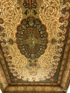 نقاشی لاکی سقف موزه جهان‌نمای کاخ نیاوران